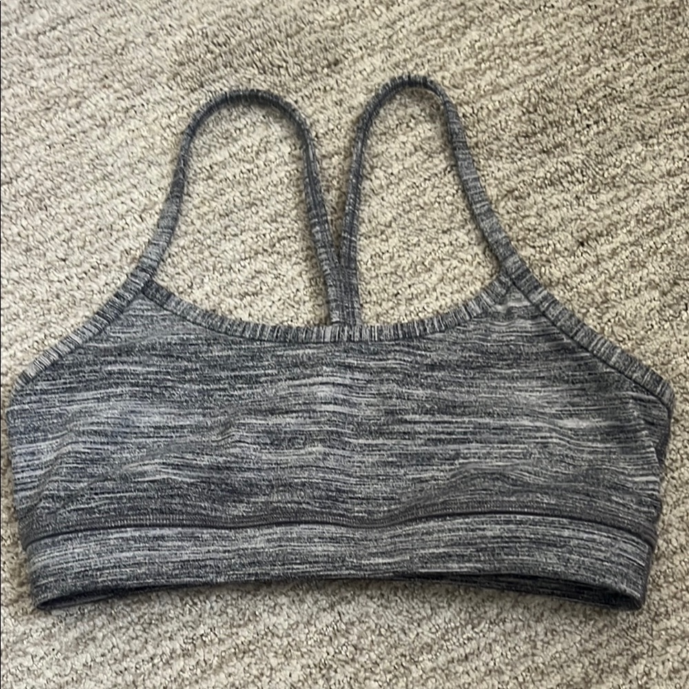 Lululemon Athletica Gray Sports Bra with Racerback